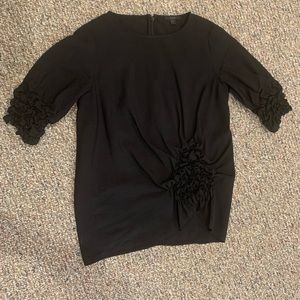 COS sculptural black top XS